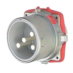 MELTRIC DECONTACTOR™ 37-28043 DS200 Switch Rated Male Inlet With Ground, 255/277/440/480 V AC, 200 A, 3 Poles, 4 Wires, Blue