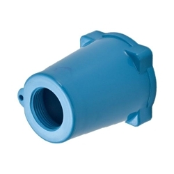 MELTRIC DECONTACTOR™ 511P0N05 Threaded Opening Device Handle, 1/2 in NPT Device, For Use With DSN20 Series Polyester Inlet, Polyester, Blue