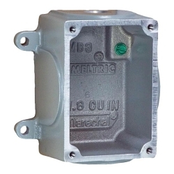 MELTRIC 7T1F0N07 Junction Box, For Use With DN9C Series Multi-Pin Plug/Receptacle, Metal