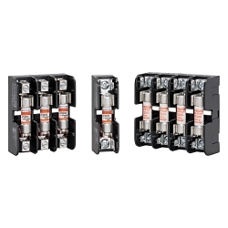 Mersen 30321 Open Style Fuse Block, 600 VAC/VDC, 30 A, 14 to 10 AWG Wire, 1 Pole