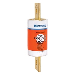 Mersen AMP-TRAP® 2000 SmartSpot® AJT200 Current Limiting Low Voltage North American Time Delay Power Fuse, 200 A, 600 VAC, 200 kA Interrupt, J Class, Cylindrical Body