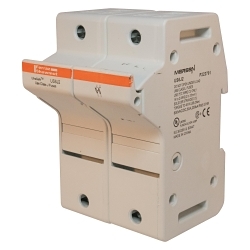 Mersen UltraSafe™ US6J2 Finger Safe Modular Fuse Holder, 600 VAC/VDC, 60 A, Class: J, 14 to 2 AWG Wire, 2 Poles