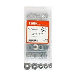 Minerallac® 39518 Flat Cut Washer Kit, Steel, 370 Pieces