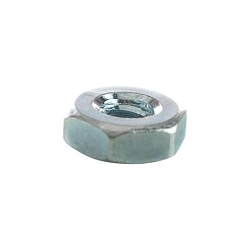 Minerallac® 40110J Hex Nut, #8-32, Steel, Zinc Plated, A Material Grade, Right Thread