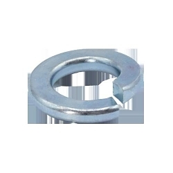 Minerallac® 40525J Medium Split Lock Washer, 1/4 in Nominal, Steel, Zinc Plated