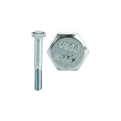 Cully™ 55416J Full Thread Machine Bolt, 3/8-16, Carbon Steel, Zinc Plated, 2 Grade