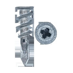 Minerallac® Cully™ EZ Ancors™ 59510 Self-Drilling Drywall Anchor, 1/2 in Dia, #8 Screw, 1-5/8 in OAL, Die Cast Zinc