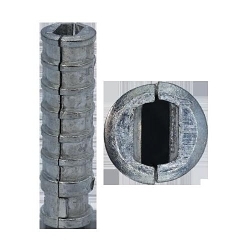 Minerallac® Cully™ 60612 2-Piece Long Lag Screw Shield, 3/8 in Dia, 2-1/2 in OAL, 5/8 in Drill, Zinc