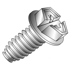 Minerallac® Cully™ 80006 Grounding Screw, #10-32 Screw, 3/8 in OAL, Phillips®/Slotted Drive