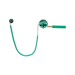 Minerallac® Cully™ 80007 Grounding Pigtail With Quad Drive Grounding Screw, 12 AWG Insulated/Solid Wire, 6 in L, Bare Wire Lead/Grounding Screw Terminal