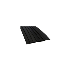 MORRIS 68044 Flexible Heat Shrink Tubing, 0.827 in ID Expanded, 0.39 in ID Recovered, 6 in L, Polyolefin, Black