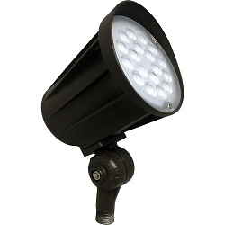MORRIS 71695 Designer Energy Efficient Non-Dimmable Bullet Flood Light LED Lamp, 120 to 277 VAC, Bronze Powder Coated Housing