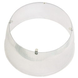 MORRIS 74125 Prismatic Reflector, LED Lamp, 16 in, Pendant Mount, Polycarbonate