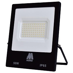 MORRIS 74203 LED Flood Light, LED Lamp, 50 W Fixture, 90 to 277 VAC, Black Housing