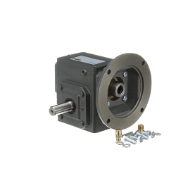 Morse® Raider® Plus XD1113 Single Reduction Standard Worm Gear Reducer, C-Face Quilled Input, Double Solid Shaft Output, 1 hp, 10:1 Gear Ratio, 175 rpm Maximum Output, 58.52 in-lb Input/175 in-lb Output Torque Rating