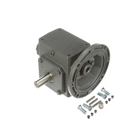 Morse® Raider® Plus XD1119 Single Reduction Standard Worm Gear Reducer, C-Face Quilled Input, Double Solid Shaft Output, 1 hp, 50:1 Gear Ratio, 35 rpm Maximum Output, 18.73 in-lb Input/35 in-lb Output Torque Rating