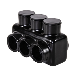 Polaris® IPL1/0-3 IPL Single Sided Entry Multi-Tap Connector, 14 to 1/0 AWG Aluminum/Copper Conductor, Plastisol