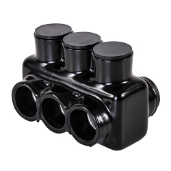 Polaris® IPLD3/0-3 IPLD Double Sided Entry Multi-Tap Connector, 6 to 3/0 AWG Aluminum/Copper Conductor, Plastisol