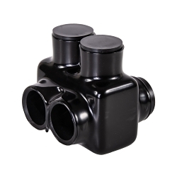 Polaris® IT-250 IT Series Double Sided Entry Multi-Tap Connector, 6 AWG to 250 kcmil Aluminum/Copper Conductor, Plastisol