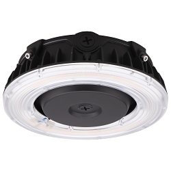 NUVO® by SATCO 65-628R1 Round Wide Beam Angle Canopy Light, 55 W Fixture, 120 to 277 V, Bronze Housing