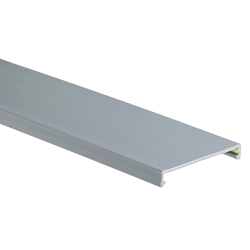 Panduit® Panduct® C1LG6 Type NC Wiring Duct Cover, 6 ft L x 1-1/4 in W x 0.35 in H, PVC, Light Gray