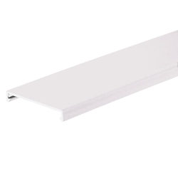 Panduit® Panduct® C2WH6 C Series Wiring Duct Cover, 6 ft L x 2-1/4 in W x 0.35 in H, PVC, White