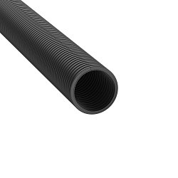 Panduit® CLT125N-L630 Slit Wall Corrugated Loom Tubing, 1.29 in ID x 50 ft L x 0.008 to 0.03 in THK, Nylon 6, Black