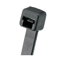 Panduit® Pan-Ty® PLT1.5I-C0 PLT Weather-Resistant Intermediate Cross Section Cable Tie, 5.6 in L x 0.142 in W x 0.045 in THK, Nylon 6.6, Black