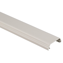 Panduit® Pan-Way™ T45CIW8 T-45 Hinged Multi-Channel Raceway Cover, 8 ft L x 2.38 in W x 3/4 in H, PVC, Off-White