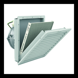 Pfannenberg 11643154055 PF 43000 Filter Fan, 24 V DC, 154 cfm Air Flow, IP55 Enclosure