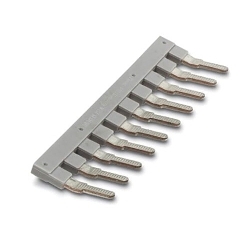 Phoenix Contact 0203137 Insulated Insertion Bridge, IEC Construction, 10 Poles, Polyamide 6.6, 5.43 mm H x 98.35 mm W x 28.65 mm D