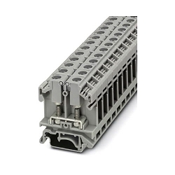 Phoenix Contact 0790433 1-Circuit 2-Wire Single Tier Universal Feed-Through Terminal Block, 800 V AC, 41 A, 26 to 10 AWG Wire, DIN Rail Mount