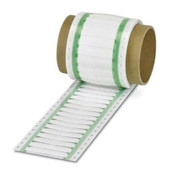 Phoenix Contact 0800375 Perforated Shrink Sleeve, 1.6 to 4.8 mm Dia Wire, White Marker, Polyolefin