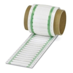 Phoenix Contact 0800382 Perforated Shrink Sleeve, 1.6 to 4.8 mm Dia Wire, White Marker, Polyolefin
