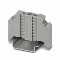 Phoenix Contact 0800886 D_MBK/E BU End Clamp, For Use With DIN Rail Terminal Block, 0.4 to 0.5 N-m Tightening Torque, Polyamide, Gray