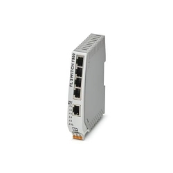 Phoenix Contact 1085039 5-Port Industrial Ethernet Switch, Ethernet Interface, RJ45 Port, 10/100 Mbps Switching