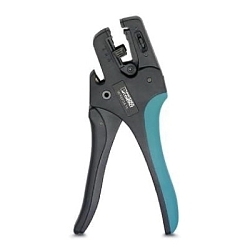 Phoenix Contact 1212150 Self-Adjusting Wire Stripper Tool, 34 to 8 AWG Solid/Stranded Cable, 191 mm OAL, 10 sq-mm Stranded/1.5 sq-mm Solid Shearing