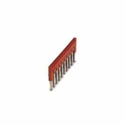 Phoenix Contact 3030271 Cross Connection Terminal Block Jumper Bar Plug-In Bridge, Flat Pin Construction, 10 Poles, Copper, 60.3 mm W x 23 mm H