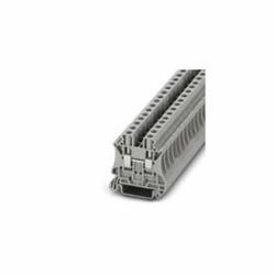 Phoenix Contact 3044131 Feed-Through Terminal Block, 1 kV AC, 41 A, 24 to 8 AWG Wire, 2 Poles, DIN Rail Mount