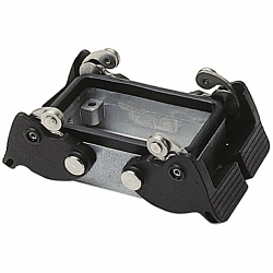 Pos-E-Kon® PB116E Double Lever Locking Panel Base, Rear, Panel Mount, Die Cast Aluminum