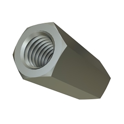 Unistrut® HRCN050-EG Threaded Rod Coupler Nut, 1/2-13 UNC Thread, Modified Steel, Electro-Galvanized