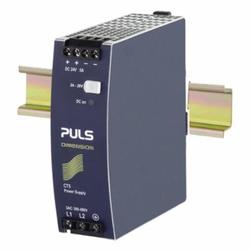 Puls CT5.241 Power Supply, 380 to 480 VAC Input, 24 to 28 VDC Output, 120 W Power Rating, 4.3 to 5 A, DIN Rail Mount