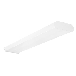 RAB GUS4-36NW/D10 Dimmable General Purpose Wraparound Fixture With 0 to 10 VDC Dimming Driver,) LED Lamp, 36 W Fixture, 120 to 277 VAC, White Housing