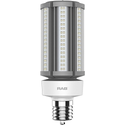 RAB HID-45-EX39-850-BYP-PT Type B Universal HID LED Replacement Lamp, 45 W, EX39 HID Lamp, Post Shape, 6800 Lumens
