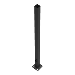 RAB PS4-11-20D2 Lighting Pole, 20 ft H Mounting, 11 ga THK, Steel