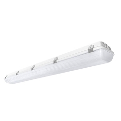 RAB Lighting SEAL4-50/D10 Washdown Fixture With 0 to 10 VDC Dimming Driver, 49 W Fixture, 120/208/240/277 VAC, White Housing