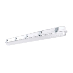 RAB SHARK4-50W/D10 Dimmable Enclosed Gasketed Linear Washdown,) LED Lamp, 50 W Fixture, 120 to 277 VAC, White Housing
