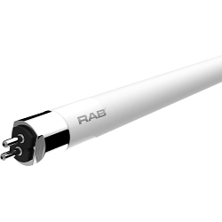 RAB Lighting T5-25-48G-850-DIR Type A Non-Dimmable Plug and Play LED Lamp, 25 W, G5 Lamp, T5 Linear Shape, 3500 Lumens