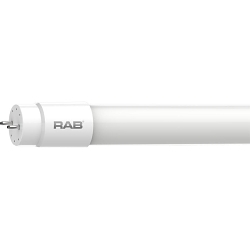 RAB Lighting T8-15-48P-840-DIR Type A Non-Dimmable Plug and Play LED Lamp, 15 W, G13 Lamp, T8 Linear Shape, 2200 Lumens