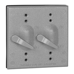 Red Dot® Dry-Tite™ 2CCT Weatherproof Receptacle Cover, Die Cast Aluminum